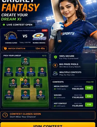 Odds7772 (odds 7772) fantasy cricket & matchday visual 3
